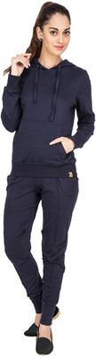 

Campus Sutra Solid Women's Track Suit, Blue
