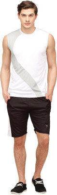 

Campus Sutra Solid Men's Track Suit, Brown;white