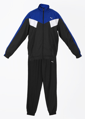 Puma Men's Track Suit, Black-sodalite blue