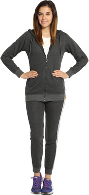 

Campus Sutra Solid Women's Track Suit, Charcoal