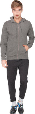 

Campus Sutra Solid Men's Track Suit, Charcoal