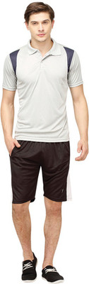 

Campus Sutra Solid Men' Track Suit, Brown;grey
