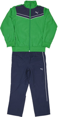 

Puma Solid Boy's Track Suit, Fern green-patriot blue