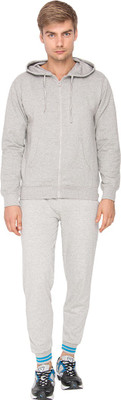 

Campus Sutra Solid Men's Track Suit, Grey
