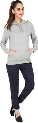

Campus Sutra Solid Women's Track Suit, Blue