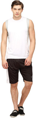

Campus Sutra Solid Men' Track Suit, Brown;white