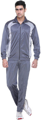 Warm Up Solid Men Track Suit