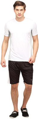 

Campus Sutra Solid Men's Track Suit, Brown;white