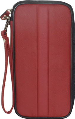 

Kan Leather Travel Document for Men and Women(Red)