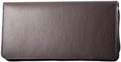

Modish Unisex Cheque Book/Document Holder(Brown)
