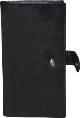 Style 98 Men Black Genuine Leather Document Holder(8 Card Slots)