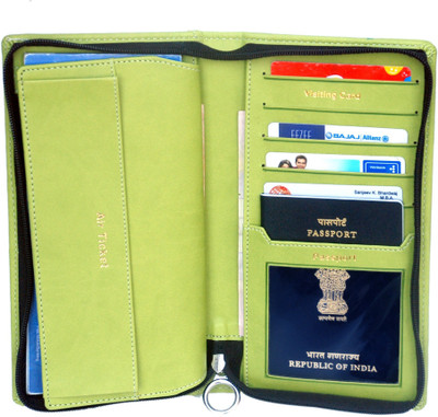 

Sukeshcraft Travel Wallet Light Green(Green)