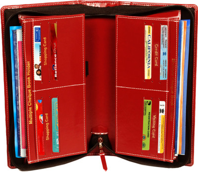 

Sukeshcraft Multiple Cheque Book Holder pu(Maroon)