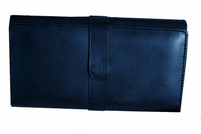 

kittu Cheque book pouch (R)(Blue, Black), Black;blue