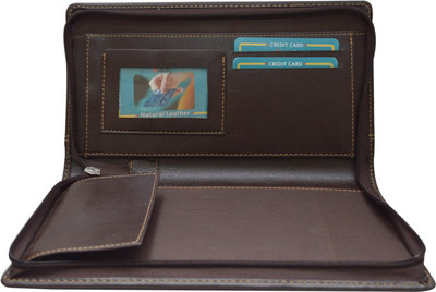 KNOTT Cheque Book Holder(Brown)