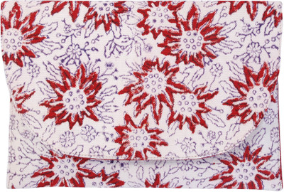 

Viniyog Hand Block Printed Cotton Cash Organizer(Maroon)