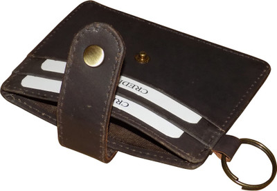 

Kan Boys Brown Genuine Leather Document Holder(4 Card Slots)