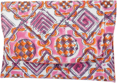 

Viniyog Hand Block Printed Cotton Cash Organizer(Pink)