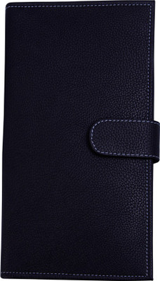 

COI LEATHERITE CLASSY BLACK PASSPORT HOLDER / DOCUMENTT FOLDER WITH CALCULATOR(Black)