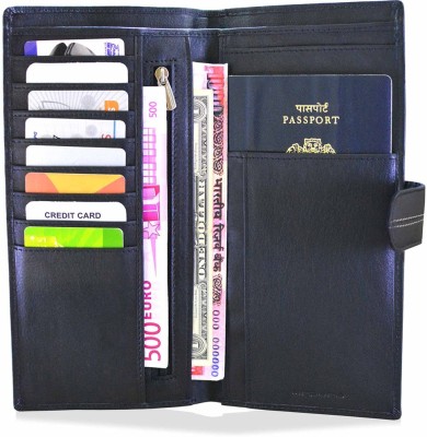Arpera Travel Leather Passport Case Black C11546-1(Black)