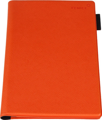 

FENICE Premium Italian PU Leather Passport Cover(Orange)