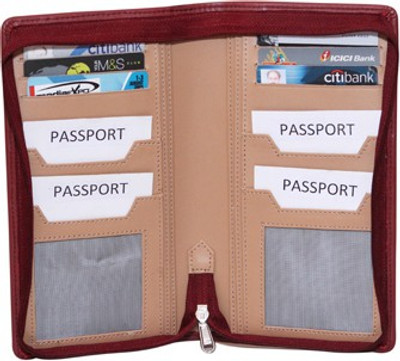 

Essart Travel Wallet(Maroon)