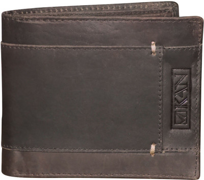 

Kan Brown Hunter Leather wallet/Document Holder for Men(Brown)