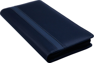 

COI LEATHERITE BLACK AND GREY CHEQUE BOOK HOLDER / DOCUMENT FOLDER(Multicolor)