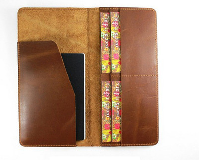 Roccia Indiano Passport Organiser And Card Holder(Brown)