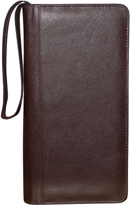 

Kan Premium Leather Travel Document Holder/Cheque Book pouch For Unisex(Brown)