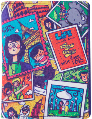 Buy chumbak Live To Travel Passport Holder Py/Pu(Yellow) on