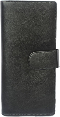 

Modish Men Black Artificial Leather Wallet(9 Card Slots), Black-910