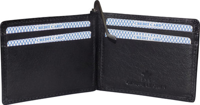 

Style 98 Men Black Genuine Leather Wallet(4 Card Slots)