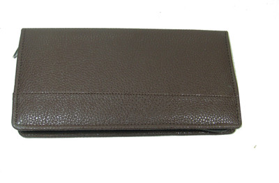 

Essart Cheque Book Pouch(Brown)