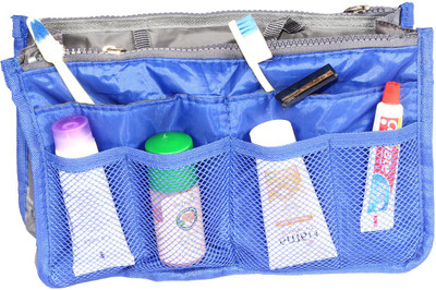 

Pretty Krafts Dark blue Color Metty Travel Accessories Bag(Blue)