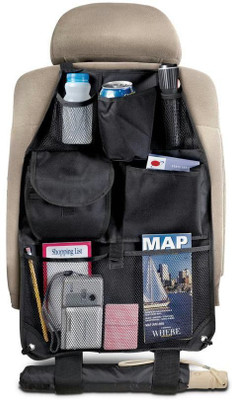 

Trisha Car Back Seats Pocket organizer(Black)