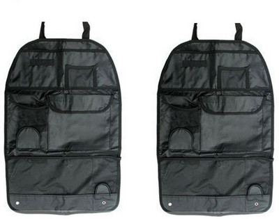 

Speed Set of 2 car back seat organiser- Black(Black)