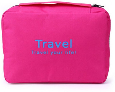 

Everyday Desire Travel Cosmetic Makeup Toiletry Case Hanging Bag - Pink(Pink)