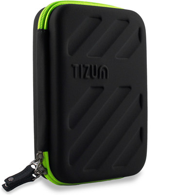 

TIZUM Portable Universal Electronics Travel Organizer / Gadget Organizer Accessories Carry Bag - Rugged, Shock Proof & Water Resistant(Black)