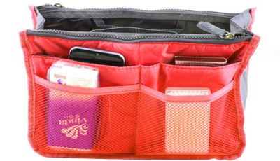 

Shadowfax Multipocket Multipurpose Handbag Travel Organizer For Easy Bag(Red)