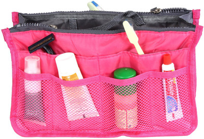 

Pretty Krafts Pink Color Metty Travel Accessories Bag(Pink)