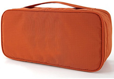 Everyday Desire Undergarments and innerwear Storage Bag Travel Organiser Multi Purpose Orange Orange