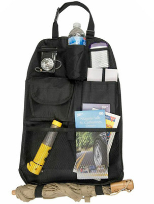 

PackNBuy Large Capacity Car Auto Vehicle Back Seat Multi Pocket Storage For Bottle, Books, Magazine(Black)