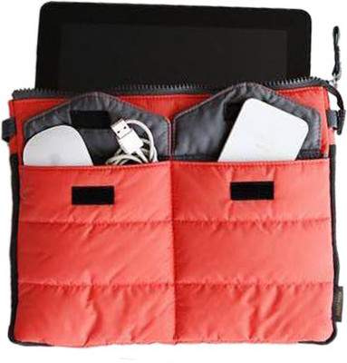 

Evana Best Quality Men Women Ladies Gadget Pockets Handbag Comestic Portable Expandable Tidy Purse Zipper(Orange)