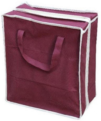 

YORSALE Shoe Storage Bag Organizer Tote With Zipper Portable(Brown)