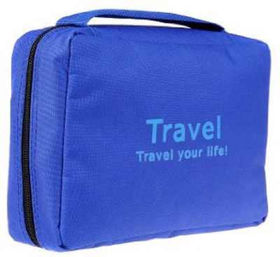 

Everyday Desire Travel Cosmetic Makeup Toiletry Case Hanging Bag - Blue(Blue)