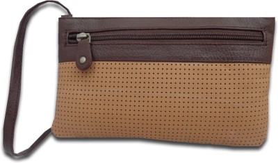 

Kan Brown and Tan Premium Quality Leather Travel Organizer For Women(Multicolor)