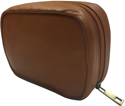

Ess Tee Genuine Leather Mini Make up Bag(Tan)