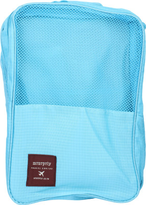 

Monopoly Shoes Organiser (32x20x13 Cms)Travel Storage Bag Nylon/Polyester(Blue)