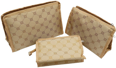 

Bagaholics Cosmetic Pouch(Beige), Cream